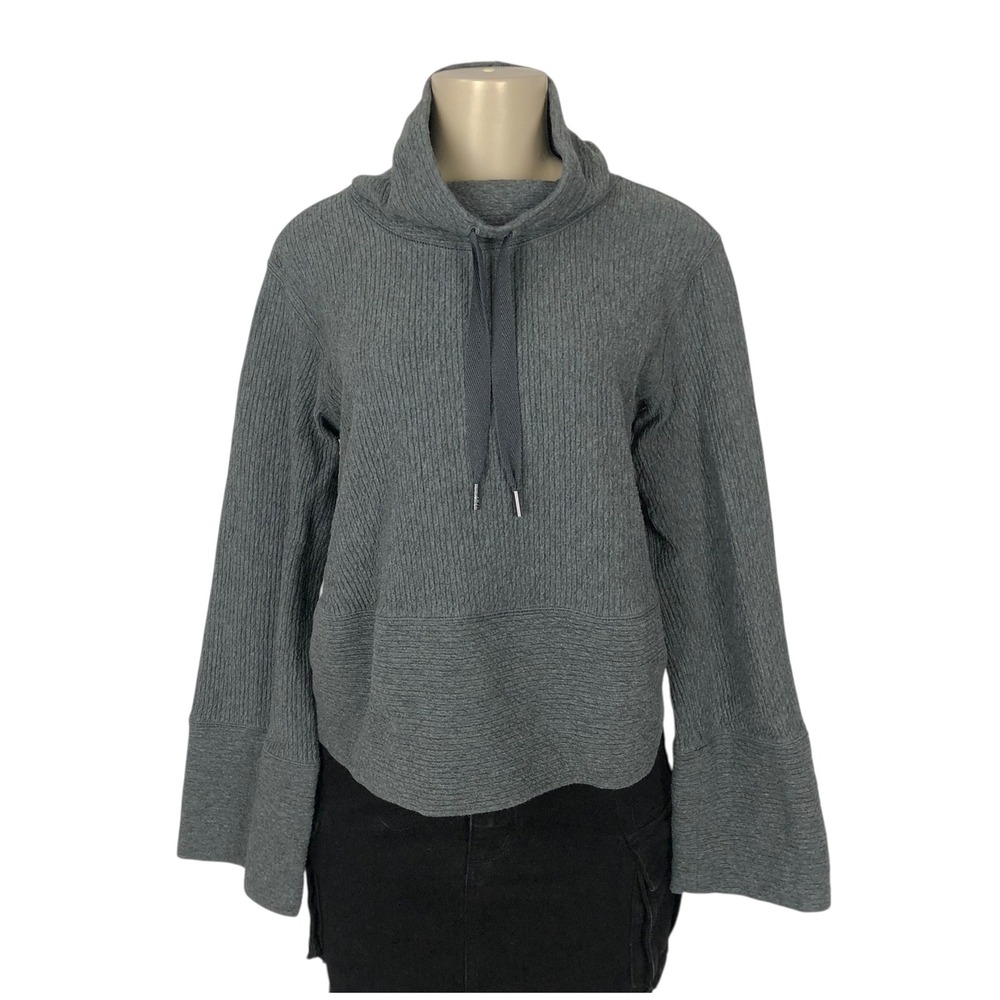 Lululemon Ribbed Knit Cowl Neck Pullover Sweatshirt Sweater XS/S Yoga Active
